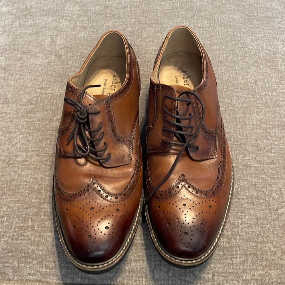 Asher Green men’s leather shoe size 9.5 Never worn.